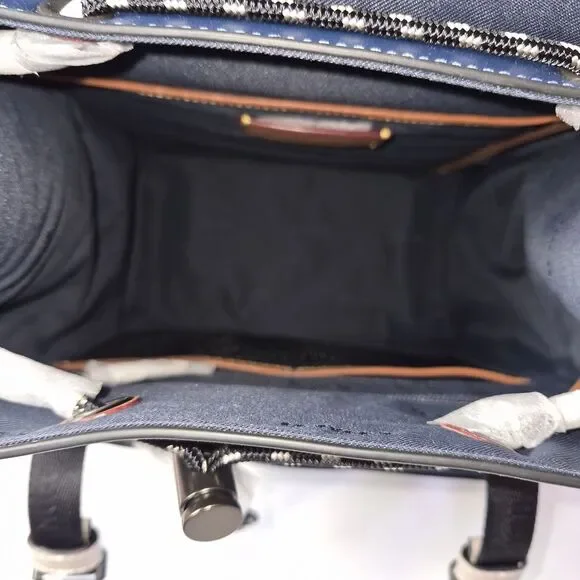 Coach 1941 Black & Navy League Leather Backpack NWT - Picture 6 of 7